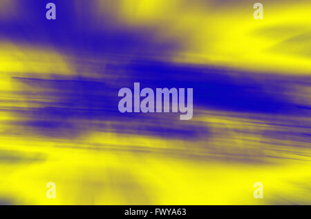 Blue and yellow background, blur stripes in the middle. Stock Photo