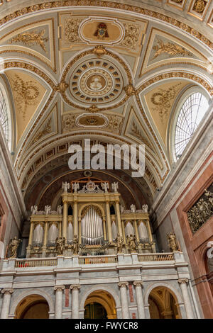 Indoor the famous cathedral in Esztergom, Basilica, of Hungary Stock Photo