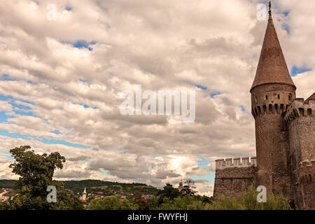 Corvin Castle, Also Known As Hunyadi Castle Or Hunedoara Castle Is A Gothic Renaissance Castle In Hunedoara, Romania Stock Photo