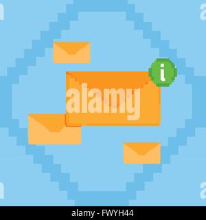 Envelope Digital Marketing Email Inbox Message Send Business Mail Stock Vector