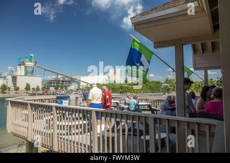 Tampa Electric Big Bend Power Station Home Of The Florida Manatee Viewing Center Near Tampa Bay Florida Stock Photo