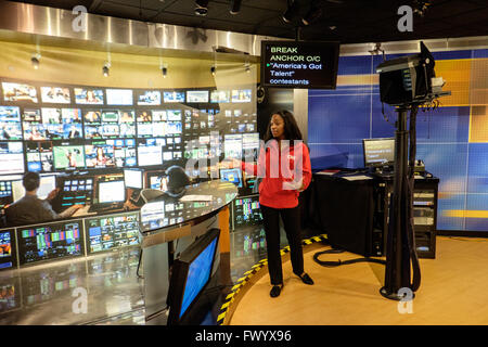 The Inside CNN Studio Tour, Atlanta, Georgia, USA Stock Photo