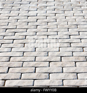 Abstract background of cobble stones making from stone blocks. Old texture background. Stock Photo