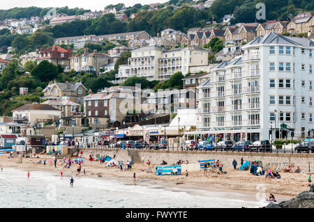 The beach at Ventnor on the Isle of Wight Stock Photo