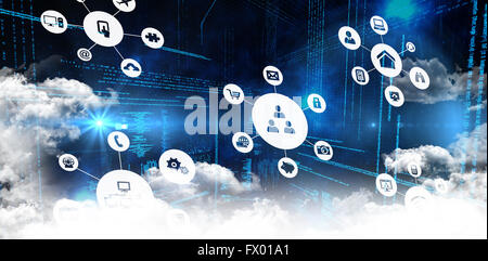Composite image of smartphone apps icons Stock Photo