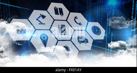 Composite image of smartphone apps icons Stock Photo