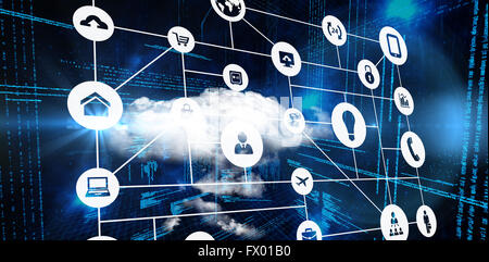 Composite image of smartphone apps icons Stock Photo