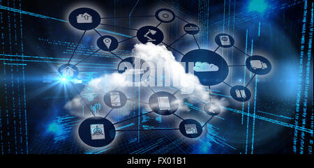 Composite image of smartphone apps icons Stock Photo