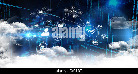 Composite image of smartphone apps icons Stock Photo