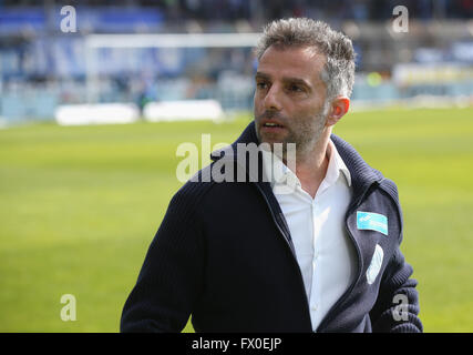 Bochum, Germany, 9th April, 2014. Football, 2nd Bundesliga, Bochum, Germany, 09.04.2016, Vfl Bochum vs FSV Frankfurt: Manager Tomas Oral (Frankfurt).  Credit:  Juergen Schwarz/Alamy Live News Stock Photo