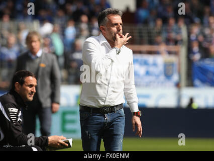 Bochum, Germany, 9th April, 2014. Football, 2nd Bundesliga, Bochum, Germany, 09.04.2016, Vfl Bochum vs FSV Frankfurt: Manager Tomas Oral (Frankfurt).  Credit:  Juergen Schwarz/Alamy Live News Stock Photo