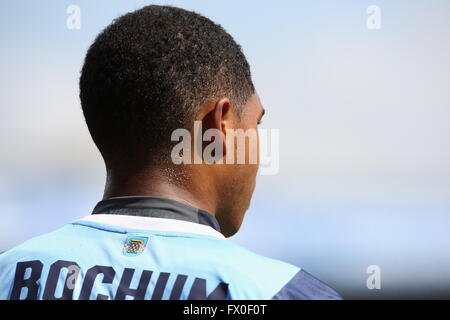 Bochum, Germany, 9th April, 2014. Football, 2nd Bundesliga, Bochum, Germany, 09.04.2016, Vfl Bochum vs FSV Frankfurt: Michael Maria (Bochum).  Credit:  Juergen Schwarz/Alamy Live News Stock Photo