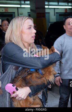 LLiza Schlesinger at 'AOL Build'  Featuring: LLiza Schlesinger Where: Manhattan, New York, United States When: 08 Mar 2016 Stock Photo