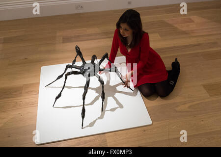 London, UK. 8 April 2016. Spider III, 1995, by Louise Bourgeois. Estimate USD 4-5 million. Sotheby's London Auction Preview of art from the Contemporary Art Evening Auction in New York on 11 May 2016. Stock Photo