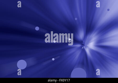Blue vortex with purple circles as abstract background. Stock Photo