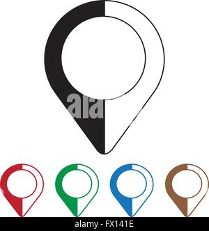 mapping pins icon Stock Vector