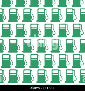 oil station pattern background Stock Vector