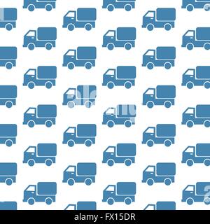 Car Truck pattern background Stock Vector