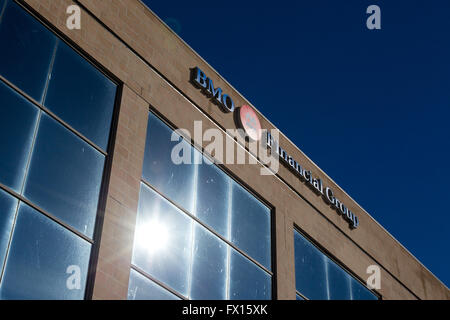 Bank of Montreal Financial Group in Kingston, Ont., on Feb. 26, 2016. Stock Photo