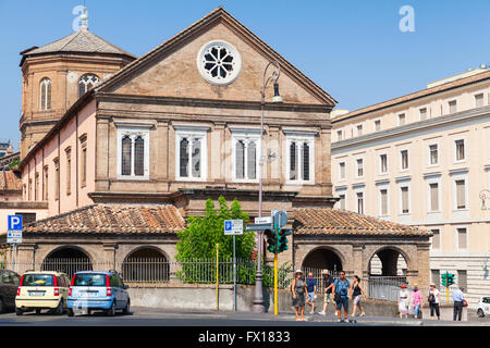 Rome, Italy - August 8, 2015: The Ospedale di Santo Spirito or Hospital of the Holy Spirit is an ancient hospital, now a convent Stock Photo