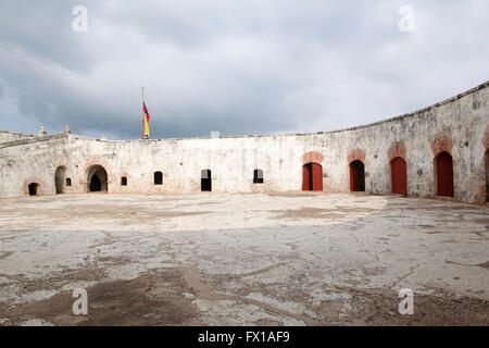 Old city walls Cartagena, Colombia Stock Photo
