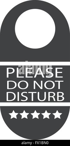 please do not disturb door hanger icon Stock Vector
