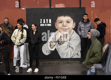 Zayn Malik Seen Filming His New Music Video In Manchester  Featuring: Zayn Malik Where: Manchester, United Kingdom When: 09 Mar 2016 Stock Photo