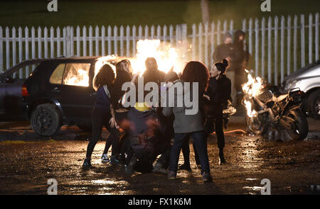 Zayn Malik Seen Filming His New Music Video In Manchester  Featuring: Zayn Malik Where: Manchester, United Kingdom When: 09 Mar 2016 Stock Photo