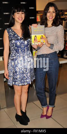 Jasmine and Melissa Hemsley sign copies of their new book at Selfridges Oxford Street London. Jasmine and Melissa Hemsley  Featuring: Melissa Hemsley, Jasmine Hemsley Where: London, United Kingdom When: 09 Mar 2016 Stock Photo