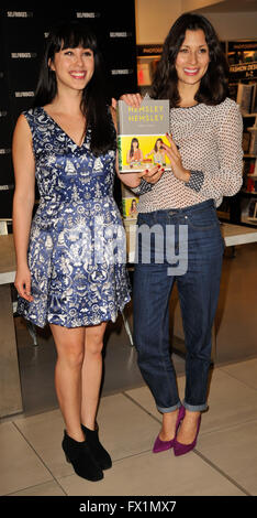 Jasmine and Melissa Hemsley sign copies of their new book at Selfridges Oxford Street London. Jasmine and Melissa Hemsley  Featuring: Melissa Hemsley, Jasmine Hemsley Where: London, United Kingdom When: 09 Mar 2016 Stock Photo