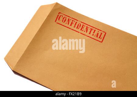 Envelope confidential Stock Photo