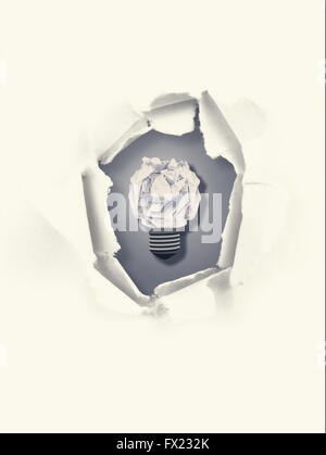 Composite image of  five bulbs which one is in the process of function Stock Photo