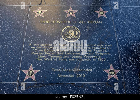 The First Star at the Walk of Fame Stock Photo - Alamy