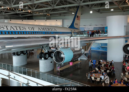 Retired Air Force One in Ronald Reagan Presidential Library and Museum, Simi Valley, California Stock Photo