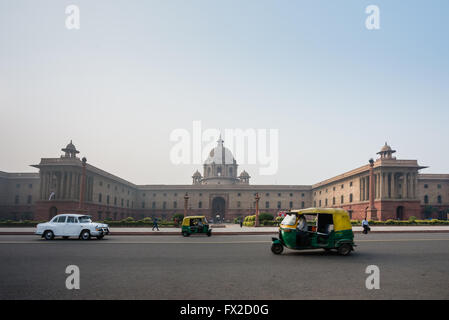Secretariat Building, Rajpath, Delhi Stock Photo