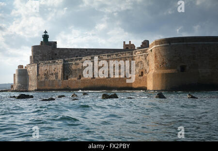 Maniace Castle Fortification in Sicily, Italy Stock Photo