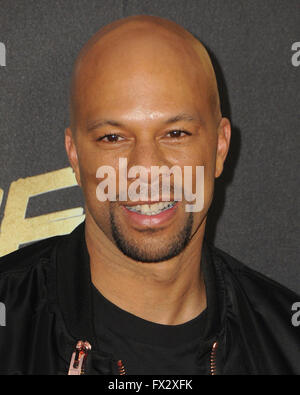 Burbank, CA, USA. 9th Apr, 2016. 09 April 2016 - Burbank, California - Common. Arrivals for the 2016 MTV Movie Awards held at Warner Bros. Studios. Photo Credit: Birdie Thompson/AdMedia Credit:  Birdie Thompson/AdMedia/ZUMA Wire/Alamy Live News Stock Photo