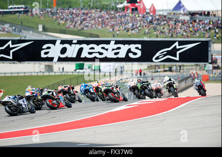 Austin, Texas, USA. 10th April, 2016. Marc Marquez of Spain and Repsol ...