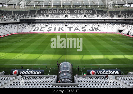 (160411) -- ISTANBUL, April 11, 2016(Xinhua) -- Undated file photo shows Turkish football club Besiktas' new stadium Vodafone Arena. The new stadium of Turkey's leading football club Besiktas, known as the Black Eagles opened its door on Sunday with a grand opening with the participation of prominent state figures. (Xinhua/Cihan) Stock Photo