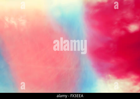 Blurred picture made inside of a car in car wash, abstract pastel colors background. Stock Photo