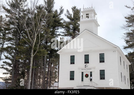 Melville Academy, Jaffrey Center Historic District, Jaffrey, New Hampshire Stock Photo