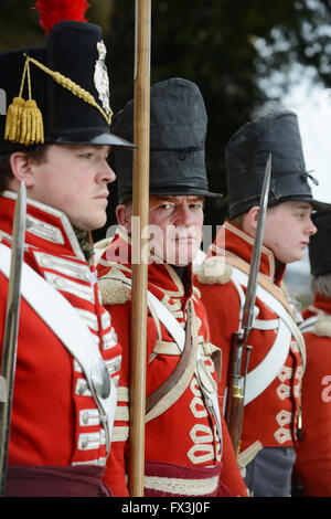 His Majesty's 33rd Regiment of Foot at Cannon Hall Museum, Barnsley, South Yorkshire, UK.