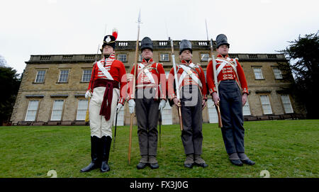 His Majesty's 33rd Regiment of Foot at Cannon Hall Museum, Barnsley, South Yorkshire, UK.