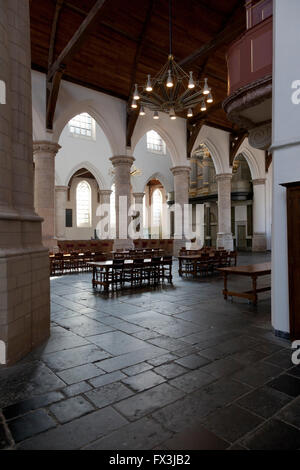 Interior of the old church in Delft, Holland Stock Photo