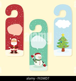 Christmas Hanger Greeting Card Stock Vector