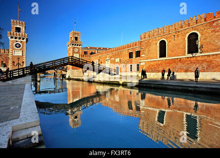 The Arsenale (shipyards), Sestiere di Castello, Venezia (Venice), Italy. Stock Photo