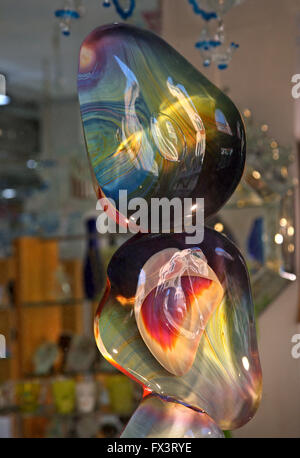 Sample of Murano glass artwork in a shop in Murano island, Venice, Veneto, Italy. Stock Photo