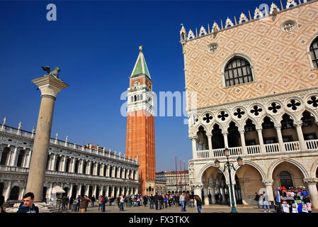 The Piazzeta di San Marco (St Mark's little square), Venice, Veneto, Italy. Stock Photo