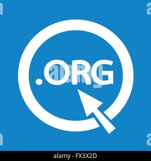 Domain dot org sign icon Illustration Stock Vector