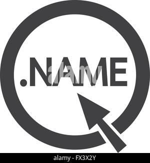 Domain dot name sign icon Illustration Stock Vector
